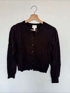 H&M Brown Button-Up Women's Cardigan